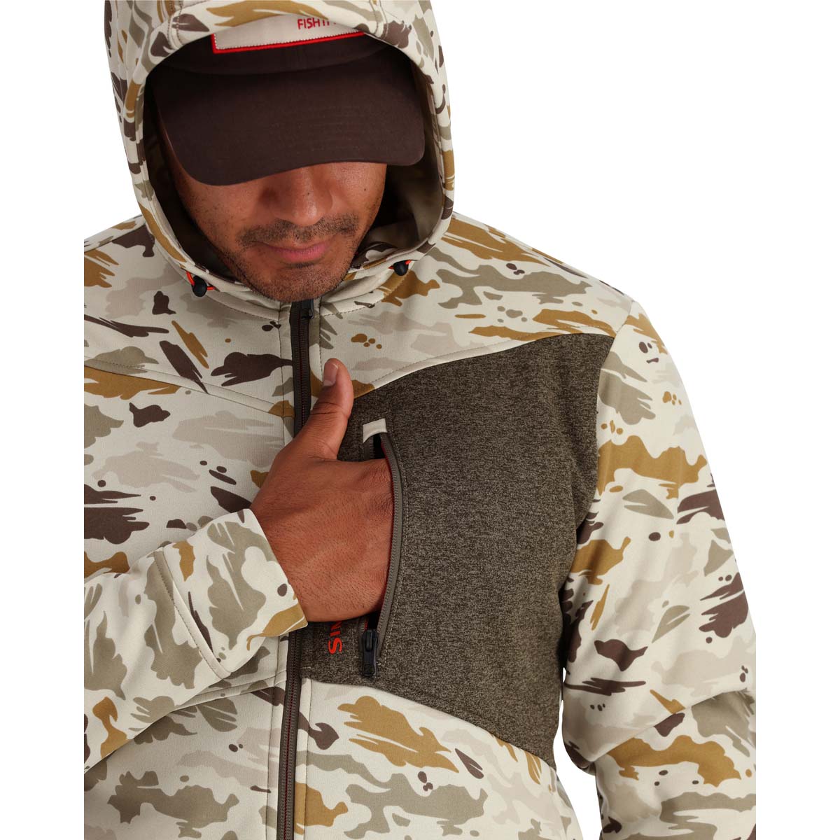 Simms river 2025 camo hoodie