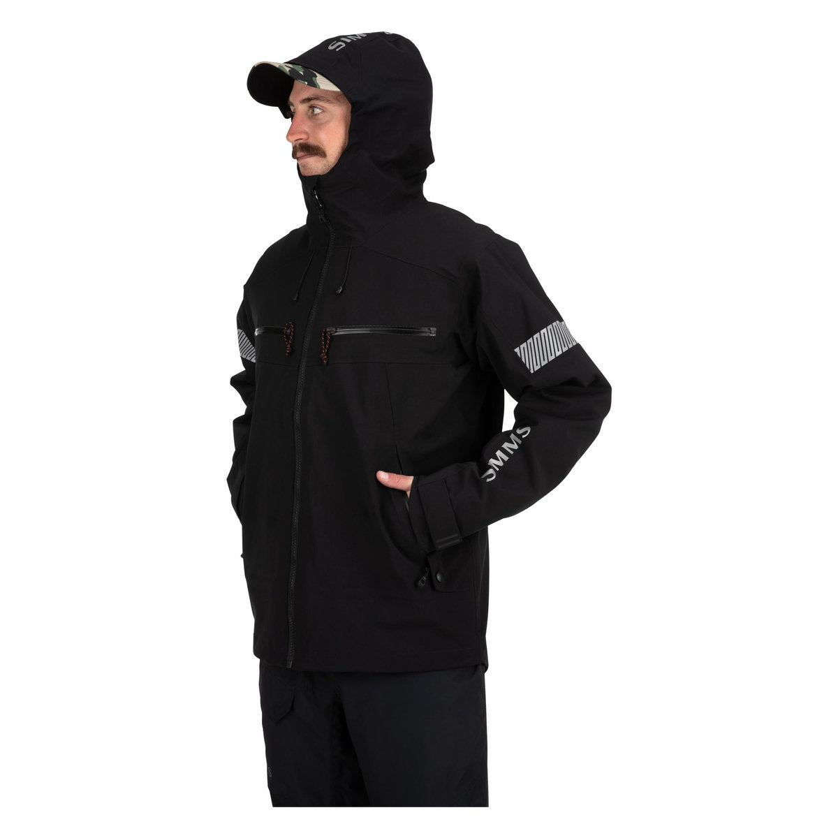 SIMMS MEN'S CX WATERPROOF JACKET BLACK - Ecotone L'Ami Sport